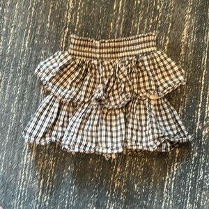 Crew cuts plaid tiered skirt